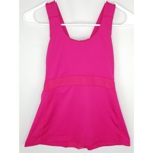 Lululemon Pink Swift Vented Criss Cross Tank Sz 8